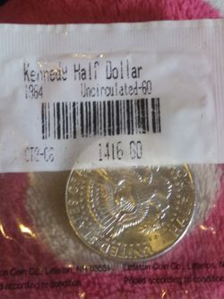 Make offer..1964 uncirculated Kennedy half dollar