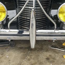 1938 or 39 Chevy  pull down bumper guard looking for one
