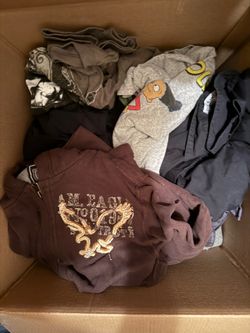 Large box of men’s shirts (Large and Medium)