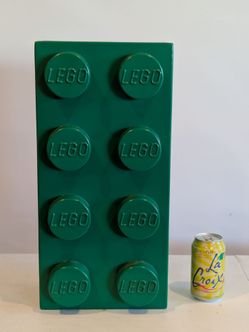 vintage LEGO store display - large green 2x4 brick