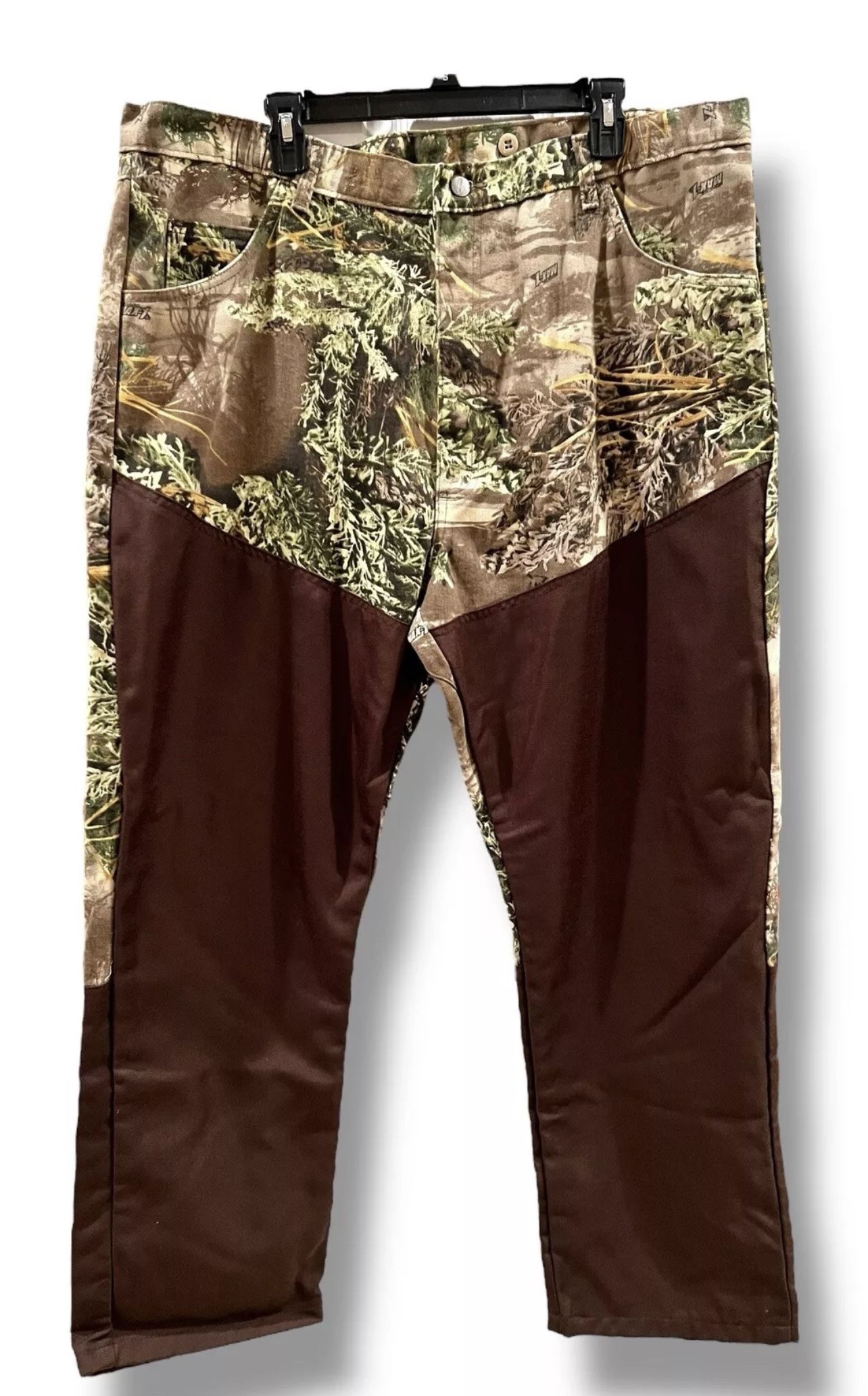 Vintage Y2K Wrangler Pro Gear Realtree Camo Hunting Denim Pants Size 42x30 NWOT