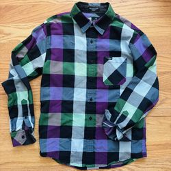 Matix JEROM WILSON SIGNATURE SERIES Camroon Slim Fit Plaid Button-Up Shirt - M