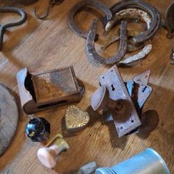 Metal And Wood Old Collectable Group Buying Everything For Price