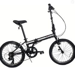 ZiZZO Campo 20 inch Folding Bike with 7-Speed, Adjustable Stem, Light Weight Frame