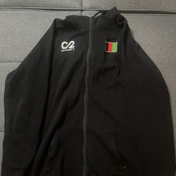 Black Zip up Afghanistan Jacket