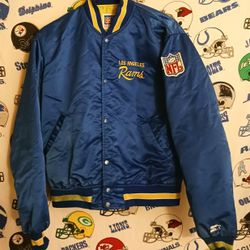 Vintage Vntg 1980s Los Angeles Rams NFL Football Starter Jacket