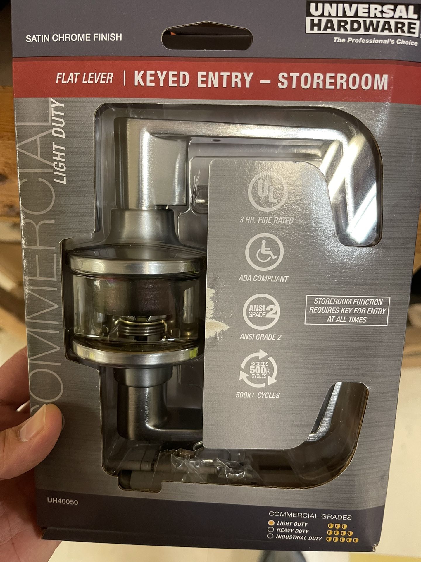 Storeroom Keyed Door Handle