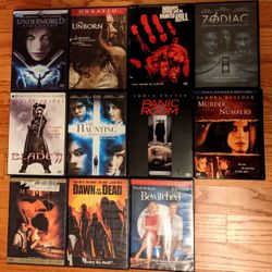 Horror/Halloween movies on DVD - $2 each