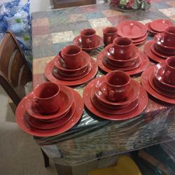Set Of Plates, Bowls, And Cups