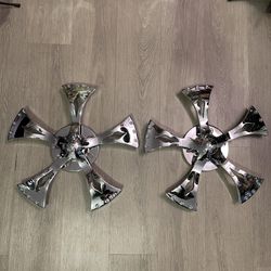 18” Chrome Spinner Rims (PAIR) ONLY 2 SPINNERS