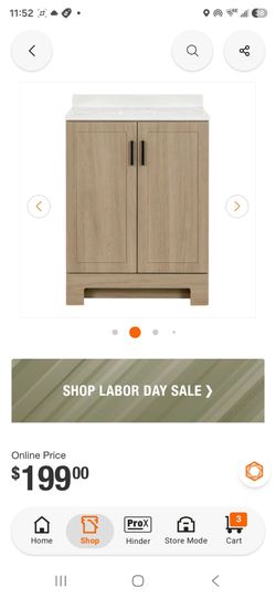 Bathroom Vanity with White Top