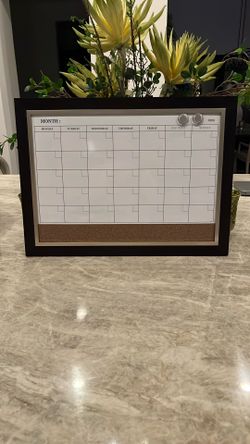 Monthly Calendar Dry Erase Board Magnetic 