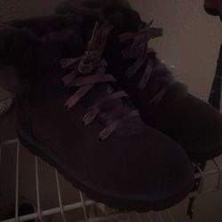 2 Pair Of Ugg Boots Brown And Grey