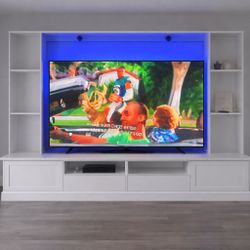 Tv Stand For 75 Inch+ Tv With Storage Space And More!