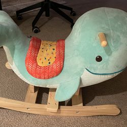 whale rocking toy