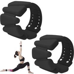 MXiiXM Wrist Weights Set of 2, Adjustable Silicone Weight Bracelets for Women & Men, Wearable Ankle/Wrist Weights Suitable for Yoga, Dance, Pilates, P