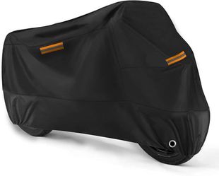 Brand new in box Universal Motorcycle Cover Waterproof Outdoor Storage All Weather Rain Snow Sun Winter All Season Durable with Lockholes & Night Refl