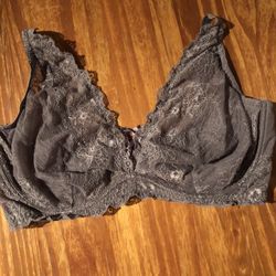 Smart & Sexy Size 40DDD Grey Underwire Bra