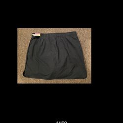 NWT Made for Life Black womens  Golf/Tennis Skirt w/Shorts, Sz PL (Petite Large)