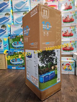10ft intex Metal frame Swimming Pools With Pump and filter