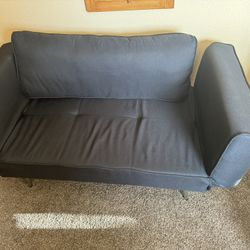 Black Convertible Loveseat 