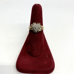FLAWLESS 10K HEART RING 