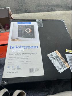 Heavy Duty Steel Pegboard Organizer 16x16 Black (Brightroom)