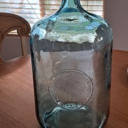 Vintage Sparkling Glass Water Bottle - 5 Gallons