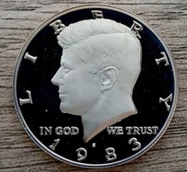 Beautiful proof half dollar