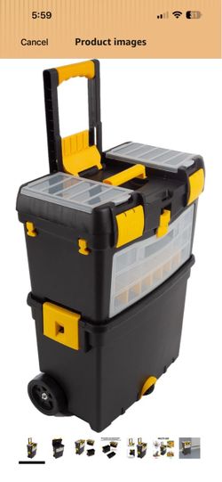 Rolling Tool Box with Organizer Compartments