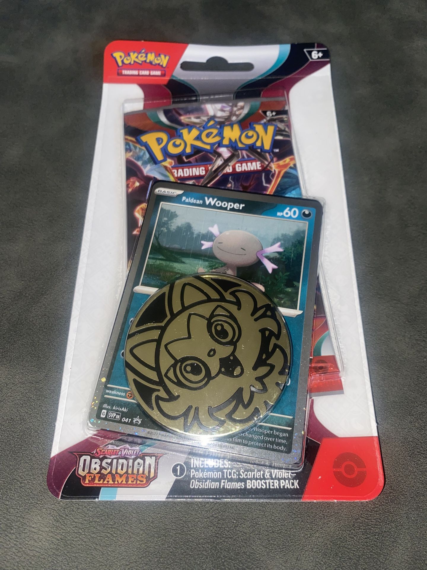 Pokémon TCG Booster Pack + Wooper Card & Coin