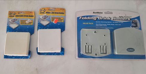 Folding adjustable drink holders - new in pkg