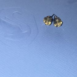 Yellow Stud Earrings 
