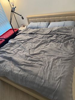 Cal king mattress and frame