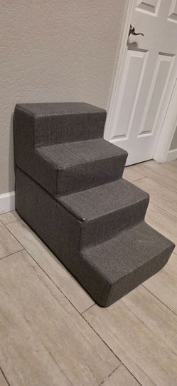 Arlee 4-Step Memory Foam Pet Stairs – 22" High