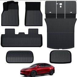 Brand New 2025 - 2026 TESLA Y JUNIPER ALL WEATHER Full Coverage CARGO MATS BNIB NEVER USED 