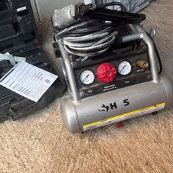 Compressor And Finish Nail Gun 