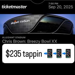 chris brown ticket