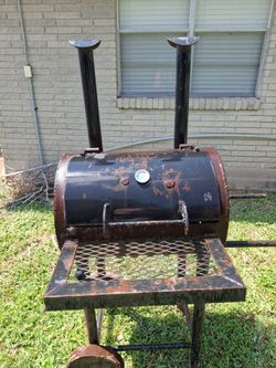 Heavy Duty Custom Charcoal Smoker & Grill – Dual Stacks