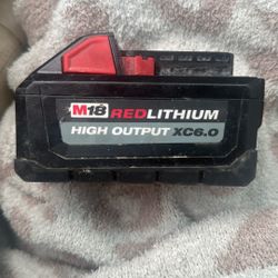 Milwaukee M18 REDLITHIUM High Output XC6.0 battery