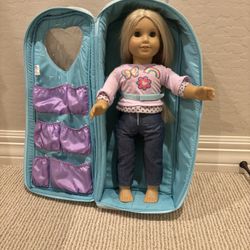 American Girl Doll + Travel Case