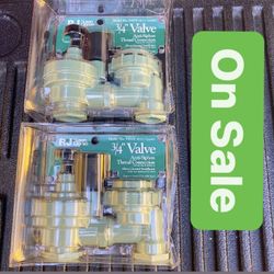 3/4” Valve Anti- Siphon Thread Connection. Compare Home Depot Approximately $22.00 With Tax.