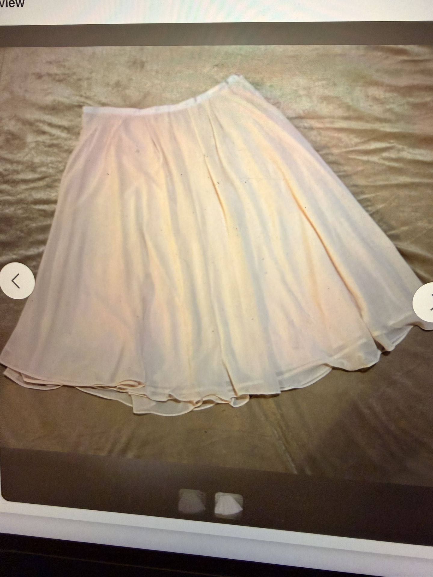 Pink Chiffon Skirt