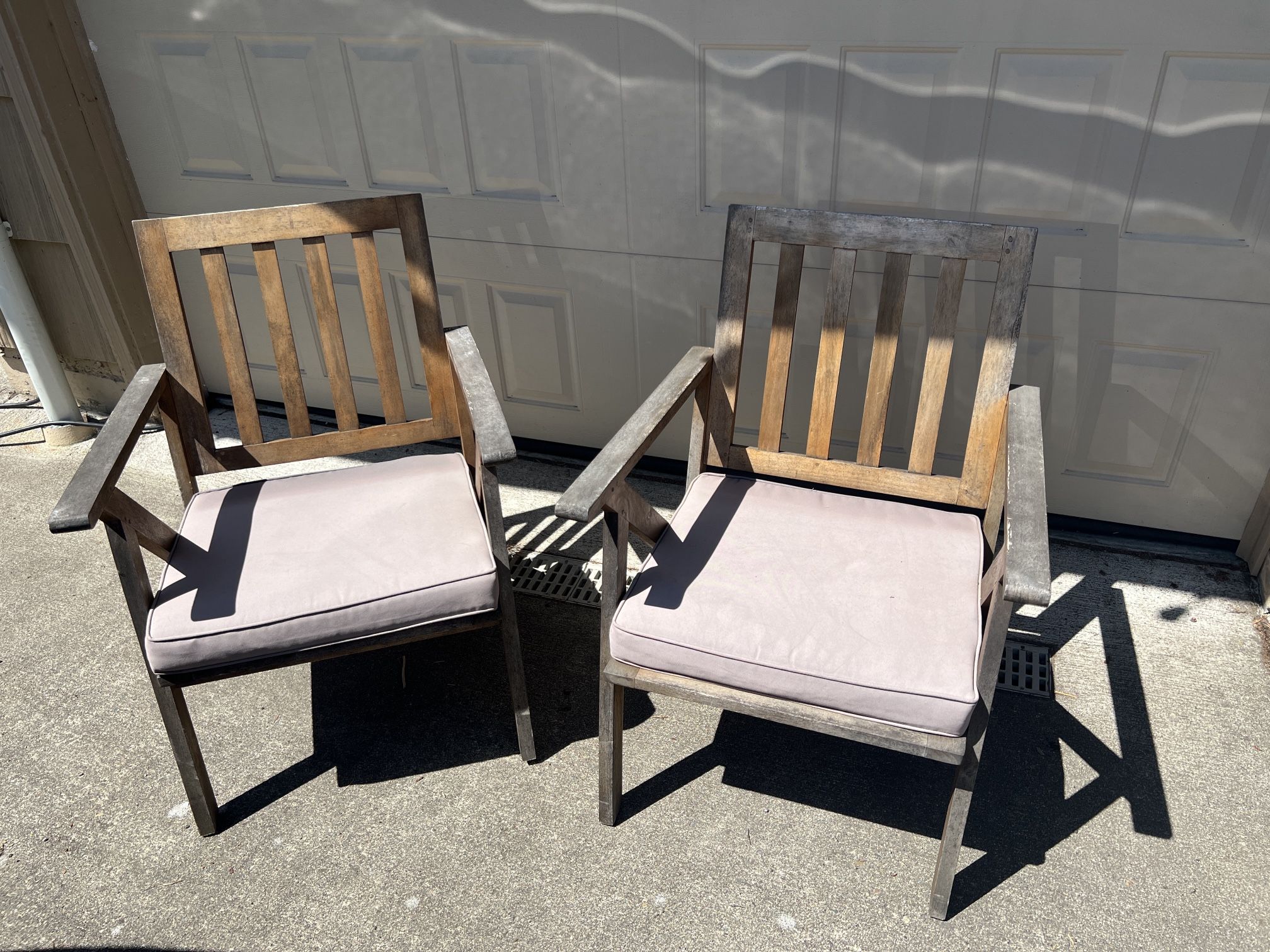 2-Teak Lounge Chairs