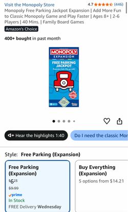 Monopoly free parking