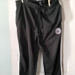 Philadelphia 76ers Embroidered Activewear Pants Size Large