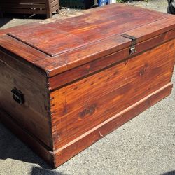 Vintage Cherry Wood Chest