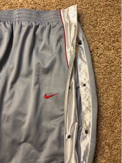 Vintage Y2K Nike Tearaway Break Away Basketball Warm Up Pants Size Large Gray
