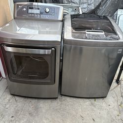 Lg top load washer and gas dryer