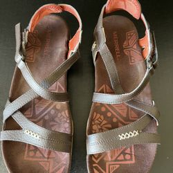 Women’s Merrell Sandspur Cocoa/Rose Leather Sandals 